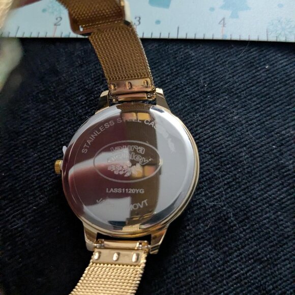 NWT Laura Ashley Women\'s 5pc Watch Set Gold Western Theme main image 4